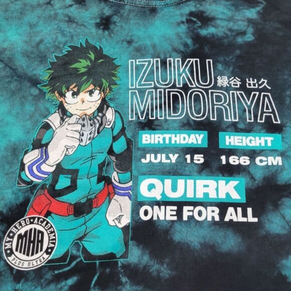 My Hero Academia Shirt Size Small Funimation Anime Izuku Midoriya Graphic Print - Picture 4 of 6